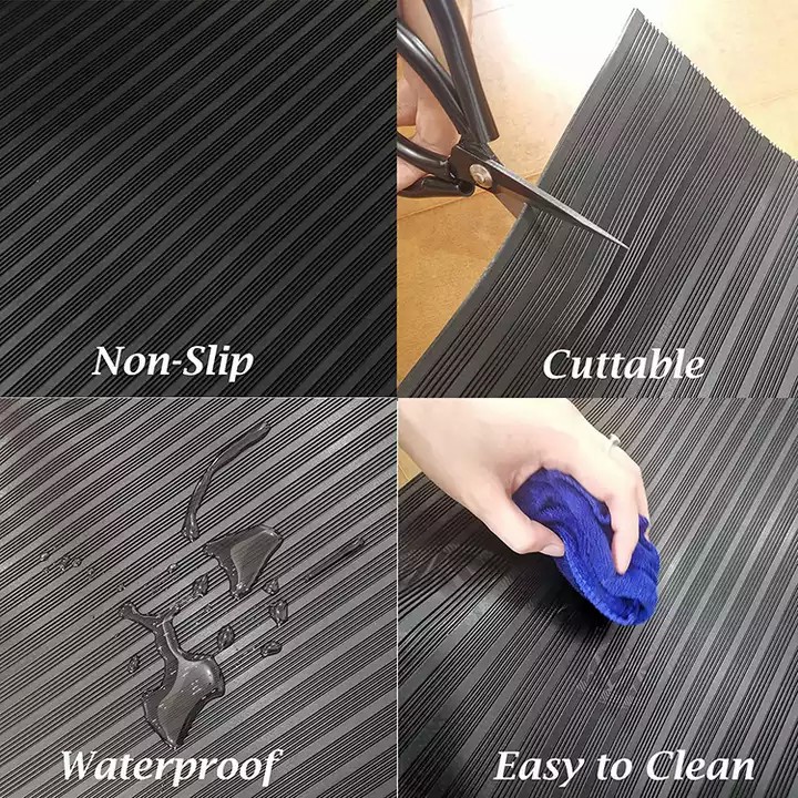 Antistatic Stripe Rubber Floor Mat Rolls
